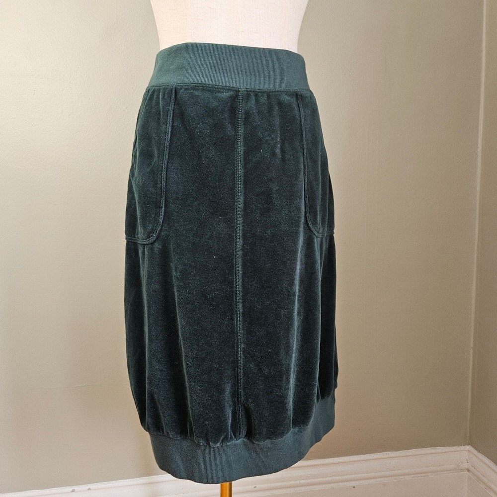 Hard Tail Forever Velour Skirt Sz M Forest Dark Green‎ Hardtail